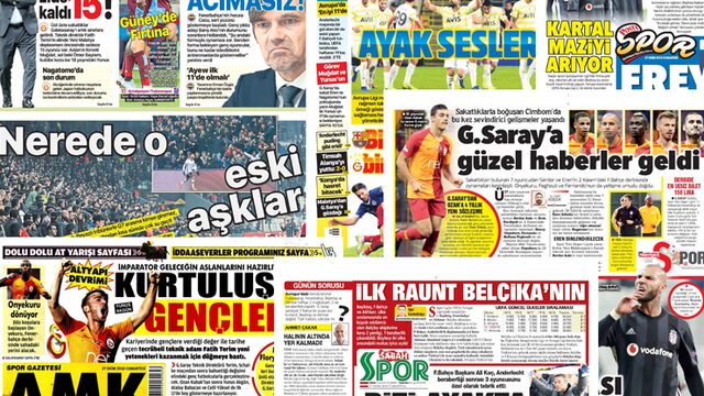 Günün spor manşetleri