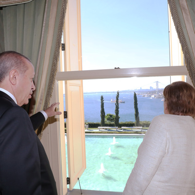 Dörtlü zirve öncesi liderler Boğaz'ı izledi