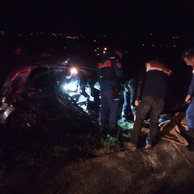 Ölüm yolunda katliam gibi kaza