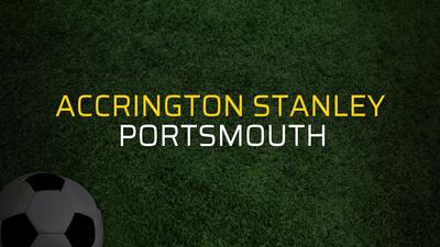 Maç sona erdi: Accrington Stanley: 1 - Portsmouth:1