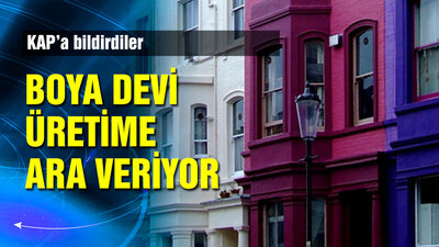 Boya devi üretime mola veriyor