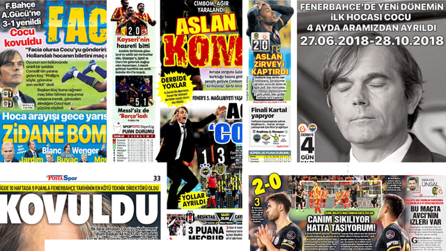 Günün spor manşetleri