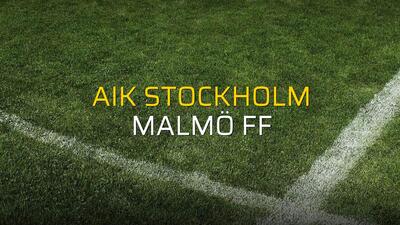 AIK Stockholm: 1 - Malmö FF: 1 (Maç sona erdi)