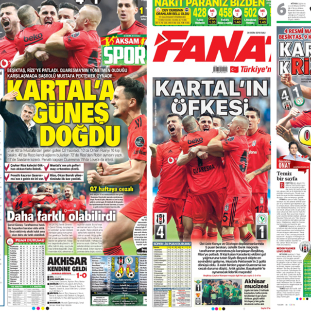 Günün spor manşetleri