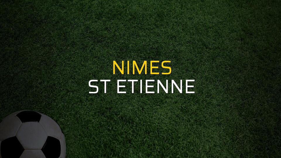 Nimes - St Etienne maçı istatistikleri