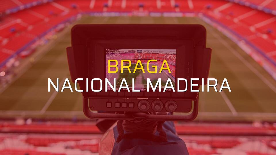 Braga - Nacional Madeira karşılaşma önü