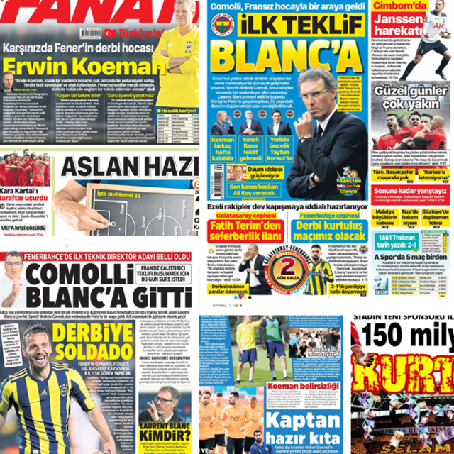 Günün spor manşetleri