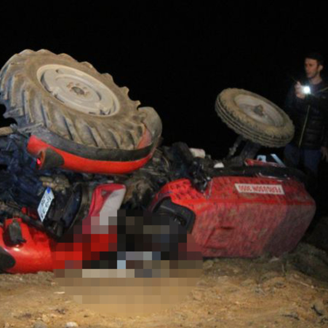 Traktörün altında kalan çift hayatını kaybetti