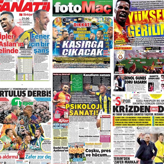 Günün spor manşetleri