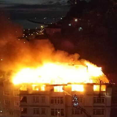 7. katta yangın... Faciadan dönüldü!