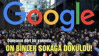 İş bırakan Google çalışanları sokaklarda...