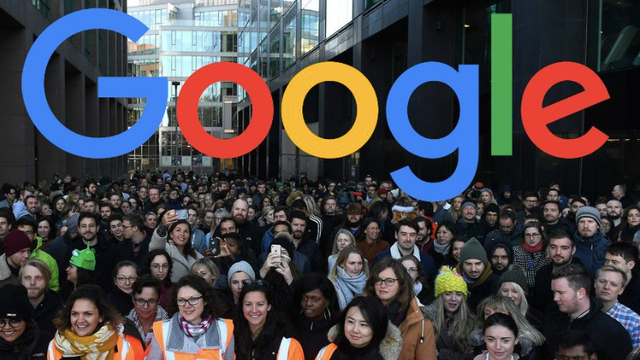 İş bırakan Google çalışanları sokaklarda...