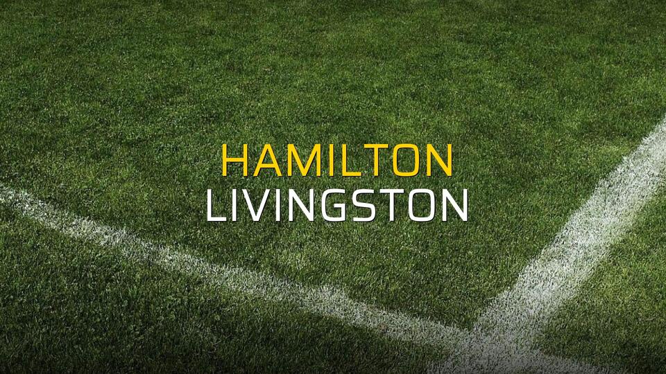 Hamilton - Livingston maçı istatistikleri