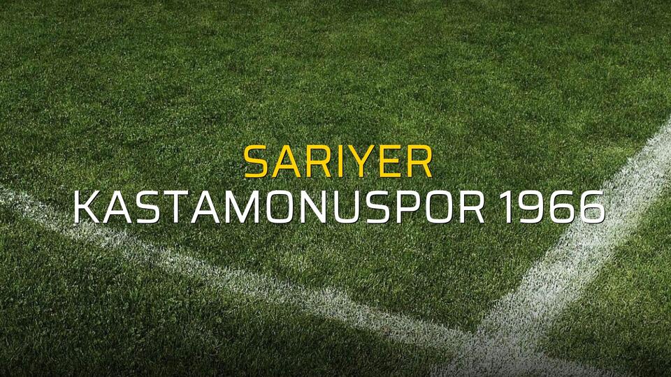 Sarıyer - Kastamonuspor 1966 maçı istatistikleri
