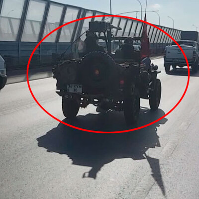 İstanbul trafiğinde onu görenler gözlerine inanamadı!
