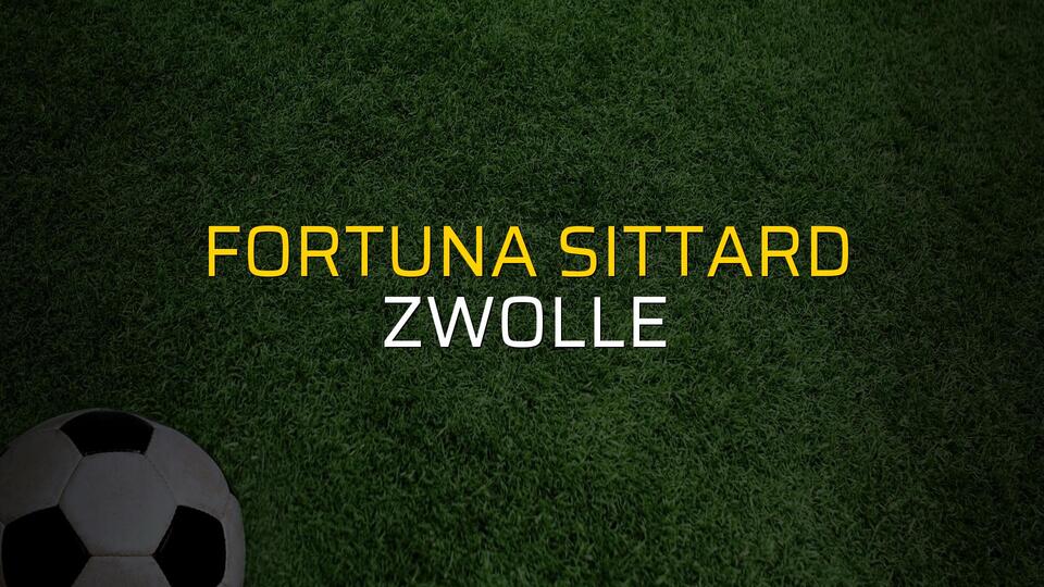 Fortuna Sittard: 3 - Zwolle: 0 (Maç sonucu)