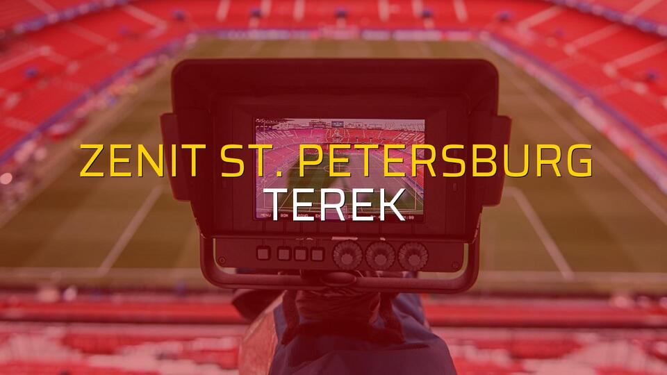 Zenit St. Petersburg: 1 - Terek: 0 (Maç sonucu)