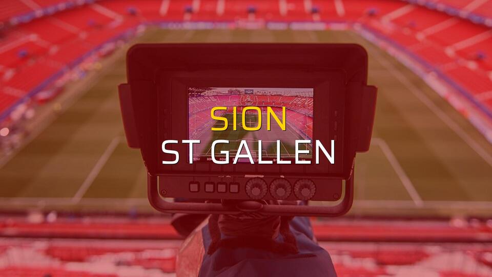 Sion: 0 - St Gallen: 1 (Maç sona erdi)