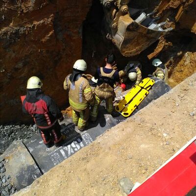 Çekmeköy'de İSKİ kazısında göçük meydana geldi