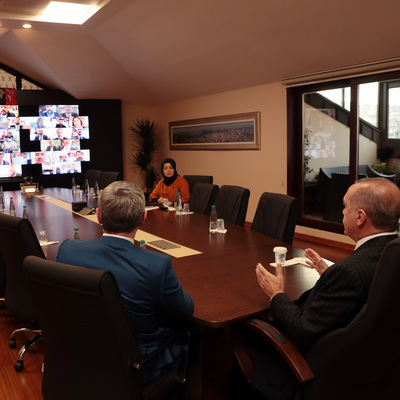 Erdoğan ilçe başkanlarıyla böyle görüştü