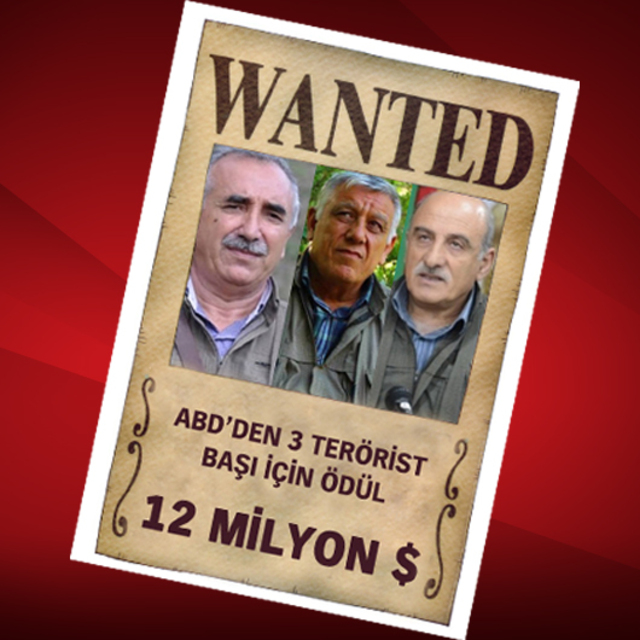 3 terörist için 12 milyon dolar!