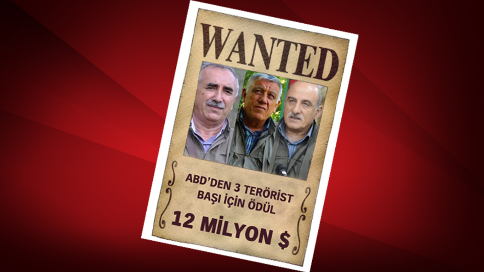 3 terörist için 12 milyon dolar!