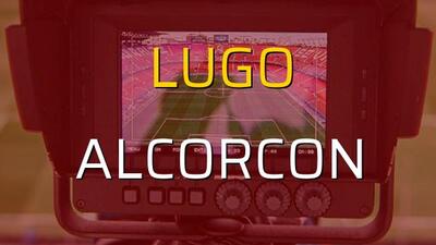 Lugo - Alcorcon maçı heyecanı