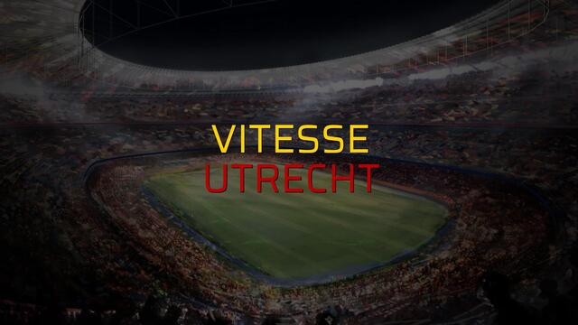 Vitesse - Utrecht maçı rakamları