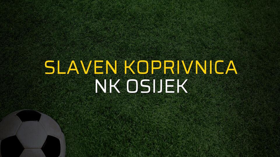 Slaven Koprivnica: 0 - NK Osijek: 1 (Maç sonucu)