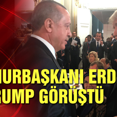 Cumhurbaşkanı Erdoğan ile Trump görüştü