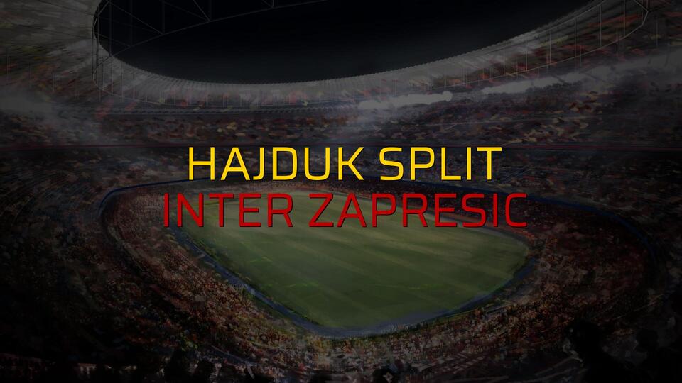 Maç sona erdi: Hajduk Split: 2 - Inter Zapresic:0