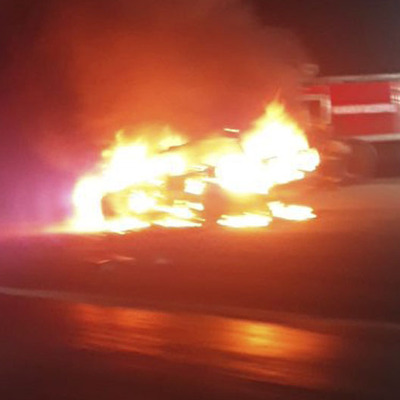 Kesilen cezaya kızdı, otomobilini yaktı