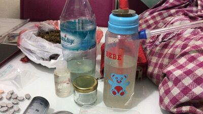 Bir damlası 500 TL! Biberonla bağımlılara kimyasal uyuşturucu!