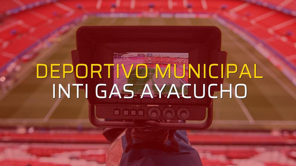 Deportivo Municipal: 2 - Inti Gas Ayacucho: 2
