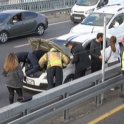 Ağır akan E-5 trafiğinde başına gelen akılalmaz!