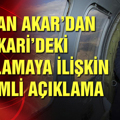 Bakan Akar'dan mühimmat patlamasıyla ilgili açıklama