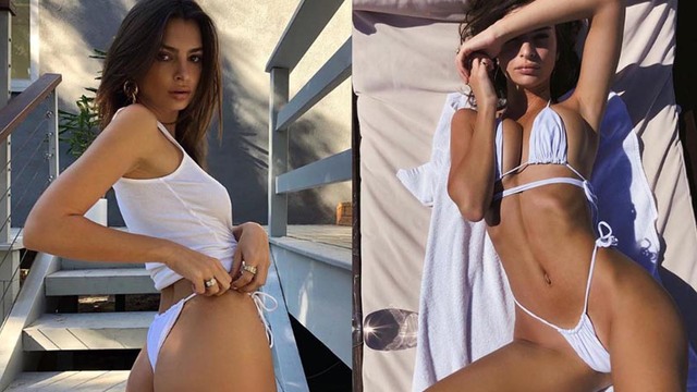 Emily Ratajkowski'den cesur pozlar