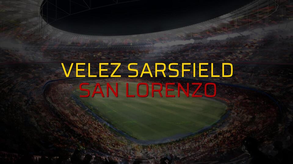 Velez Sarsfield: 0 - San Lorenzo: 0 (Maç sona erdi)