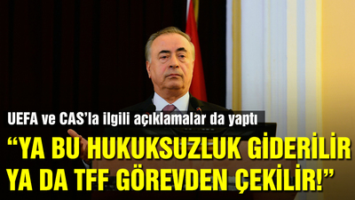"Ya düzeltilir ya TFF görevden çekilir!"