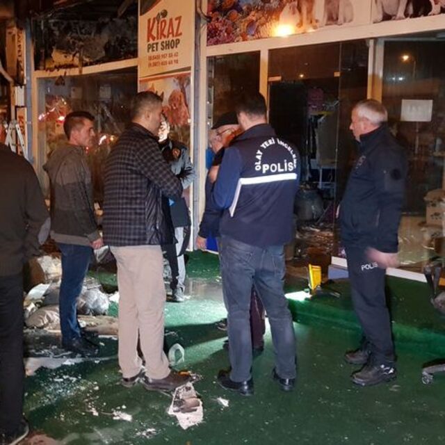 Pet shop'ta kahreden yangın!