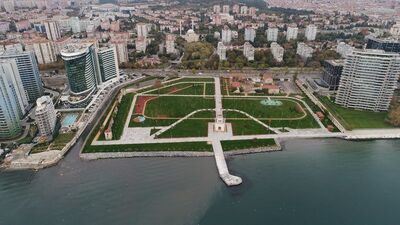 Son hali havadan görüntülendi! Denize de girilebilecek