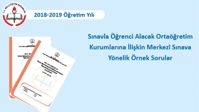 LGS soru örnekleri!