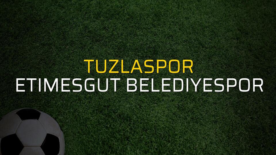 Tuzlaspor - Etimesgut Belediyespor maçı öncesi rakamlar