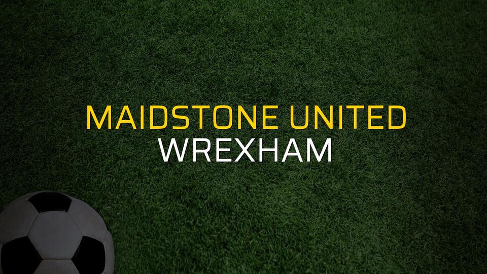 Maidstone United: 1 - Wrexham: 1 (Maç sona erdi)