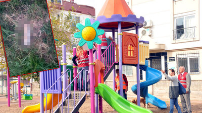 5 yaşındaki çocuk buldu, kaydırağa çıkan anne inanamadı!