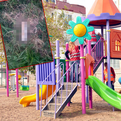 5 yaşındaki çocuk buldu, kaydırağa çıkan anne inanamadı!