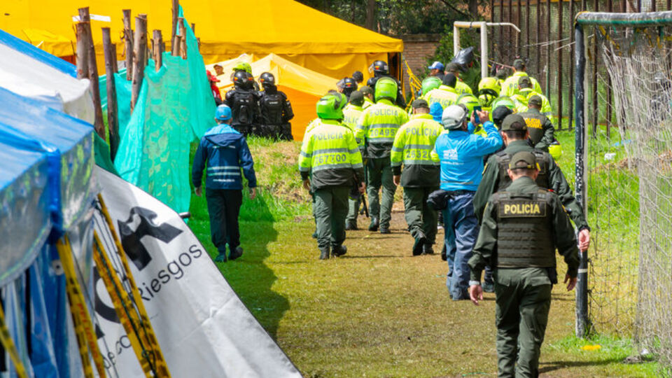 Bogota'daki Venezuelalı kampında arbede çıktı