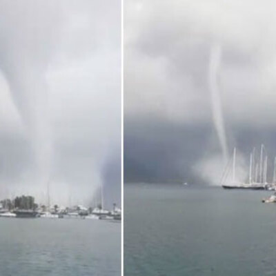 20 dakika arayla görüldü... Önüne çıkanı yıktı, geçti!
