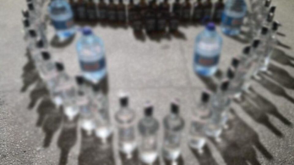 Başkentte 220 şişe sahte içki ele geçirildi