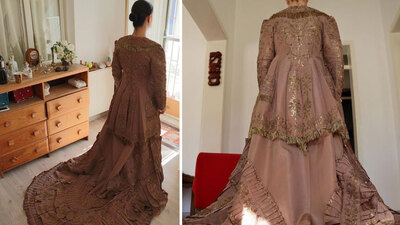 300 yıllık gelinlik hayran bırakıyor